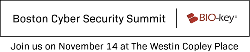 BIO-key @ Boston Cyber Security Summit 2023