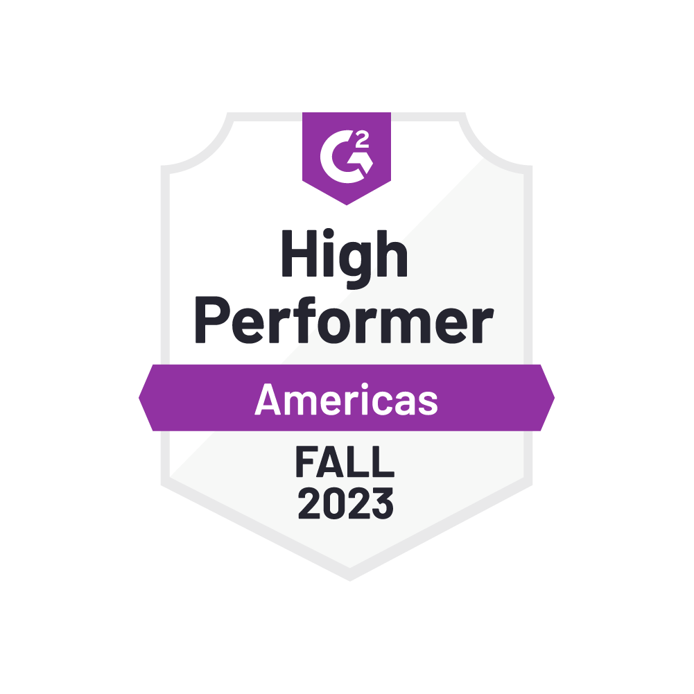 G2 High Performer Americas Fall 2023