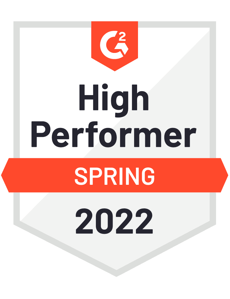 High Performer - G2 Spring 2022 High Performer - G2 Spring 2022